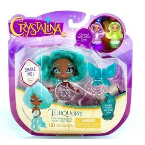 Crystalina  "Turquoise" Color Changing Sprite Amulet Moon Stand Brand New